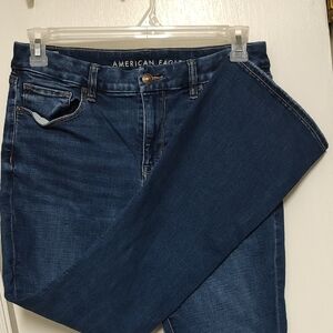 American Eagle Curvy High-Rise Skinny Kick Jeans 12 Short